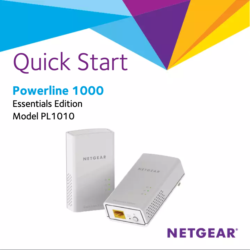 Page 1 de la notice Guide d'installation Netgear PL1010