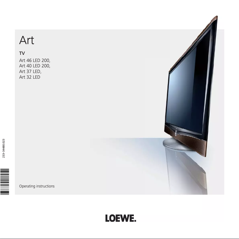 Page n°1 - Manuel utilisateur Loewe ART 32 LED