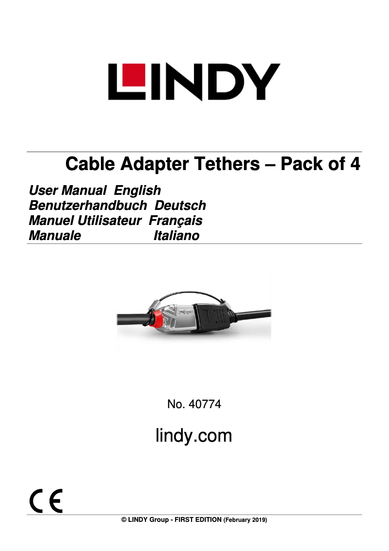 Página 1 del manual Manual de usuario Lindy 40774