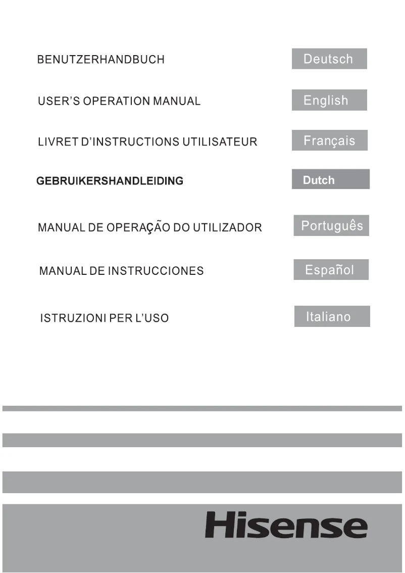 Page 1 de la notice Manuel utilisateur Hisense FL325I20C