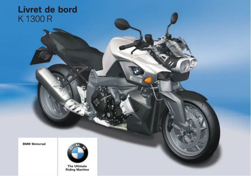 Image de la première page du manuel de l'appareil K 1300 R (2011)