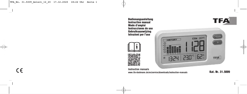 Image de la première page du manuel de l'appareil AirCO2ntrol Coach 31.5009.02