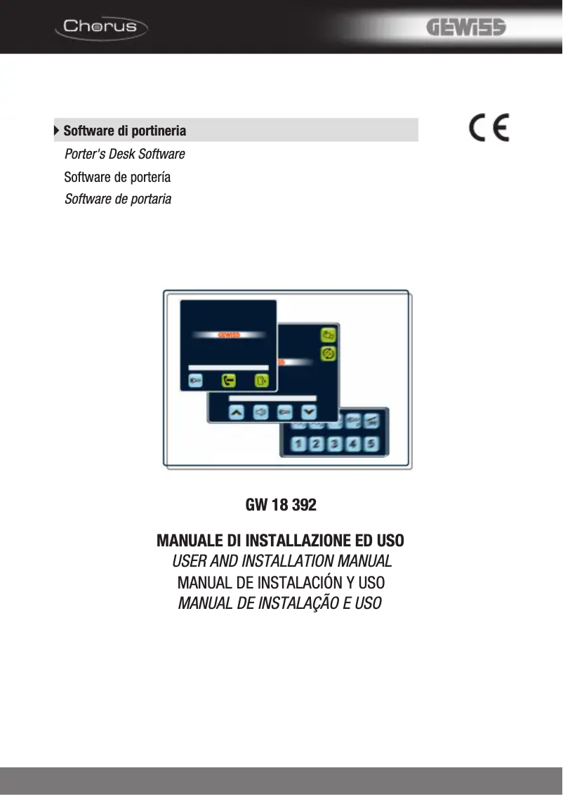 Page 1 de la notice Manuel utilisateur Gewiss GW18392