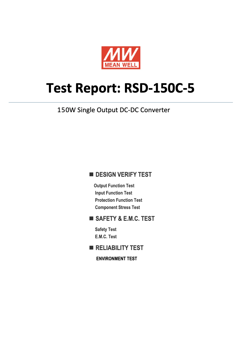 Image de la première page du manuel de l'appareil RSD-150C-5