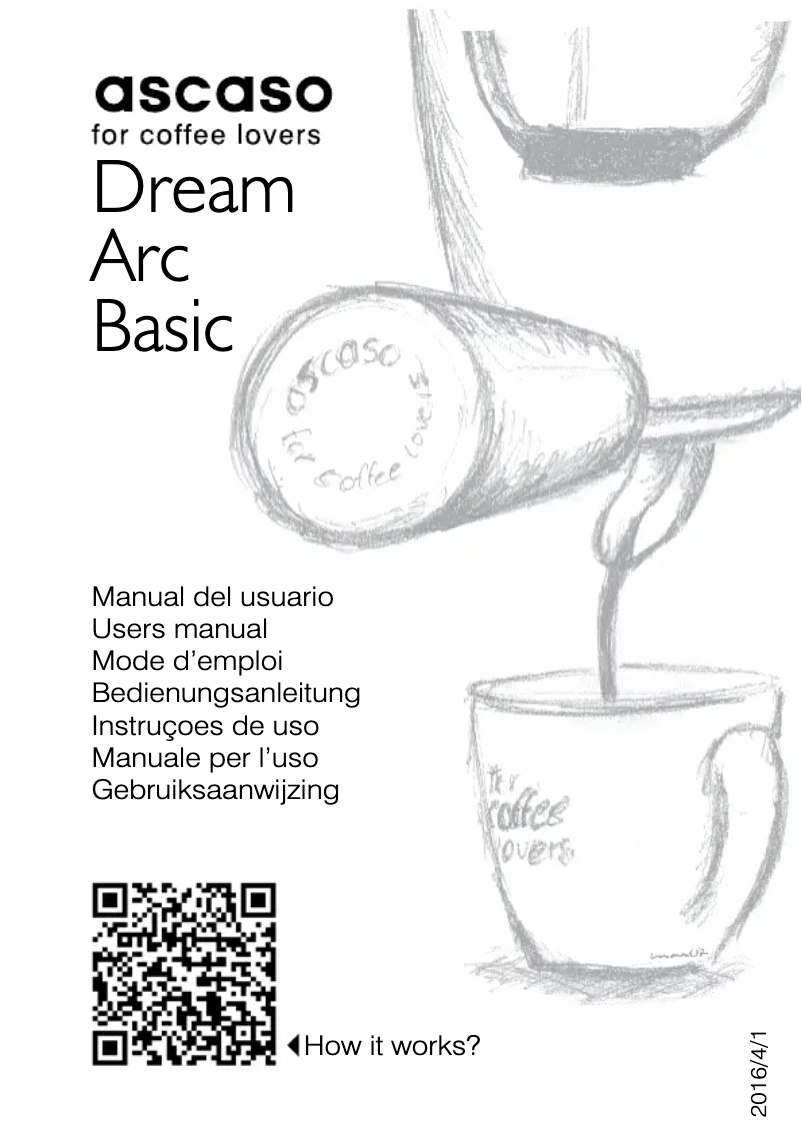 Page 1 de la notice Manuel utilisateur Ascaso Dream