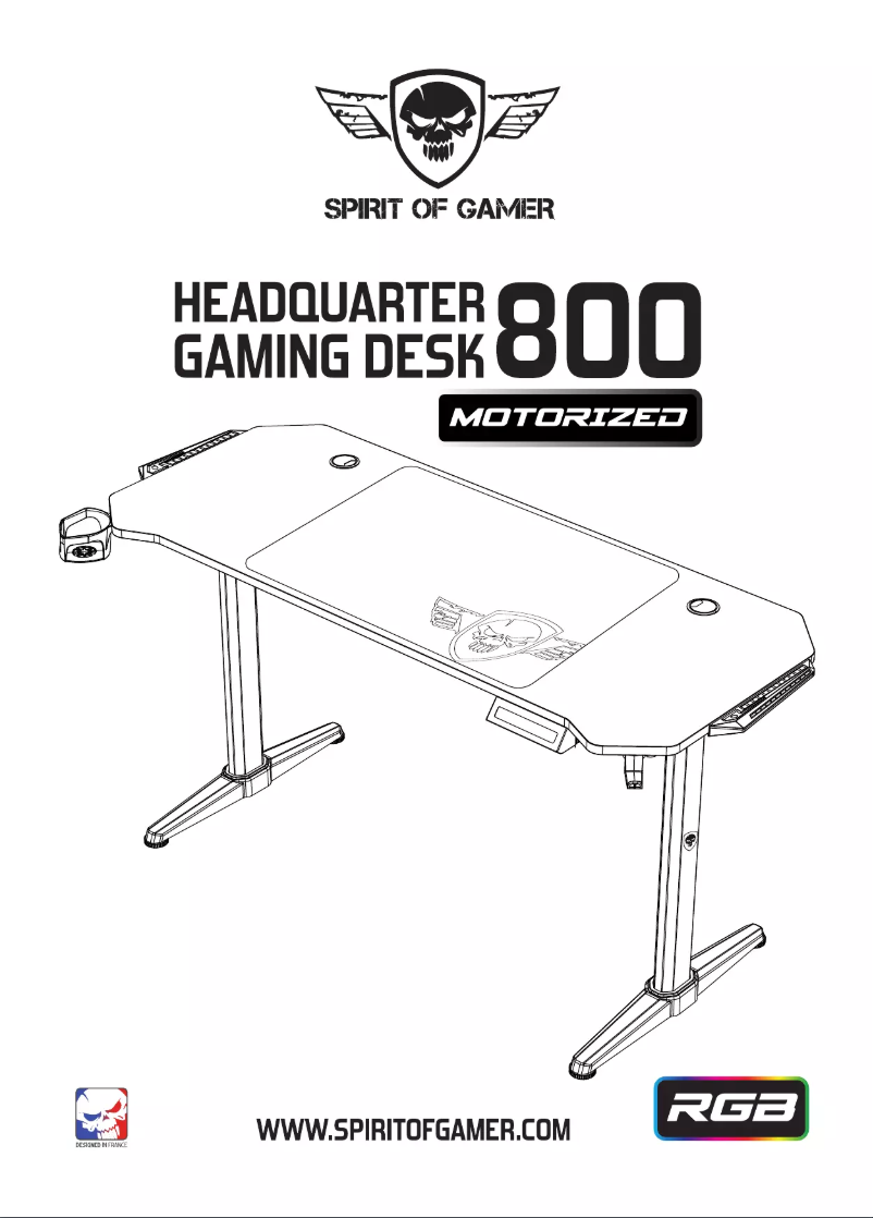 Página 1 del manual Manual de usuario Spirit of Gamer Headquarter 800