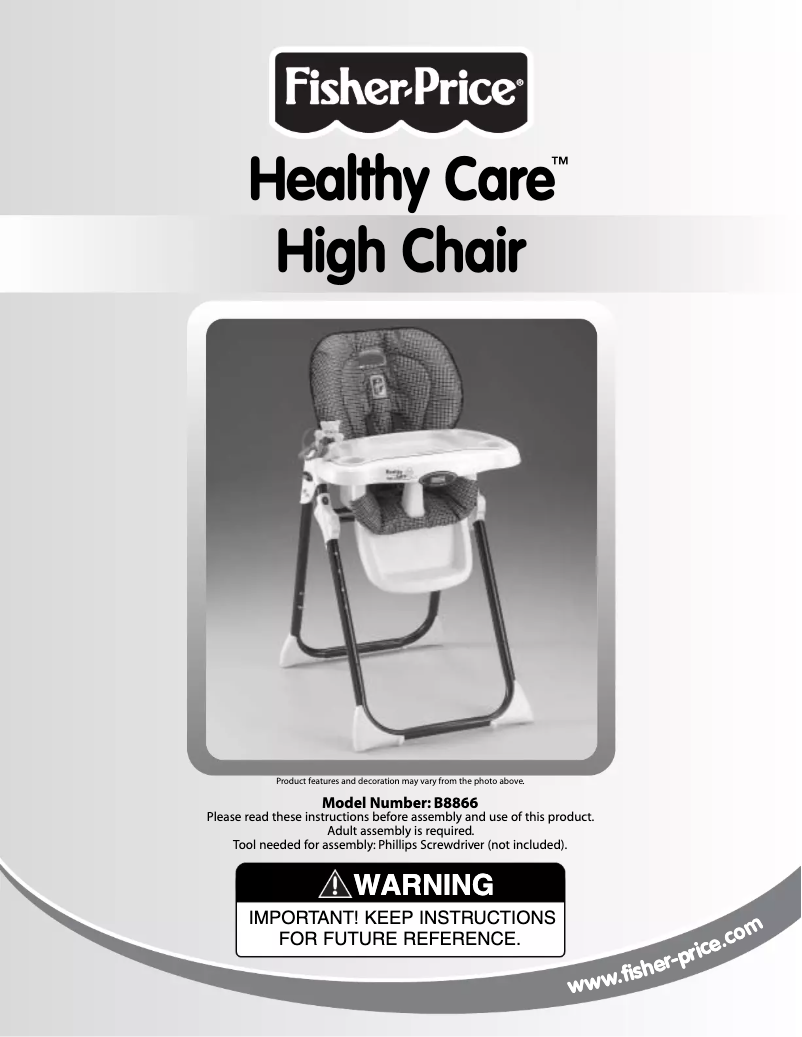 Page 1 de la notice Manuel utilisateur Fisher Price Healthy Care B8866