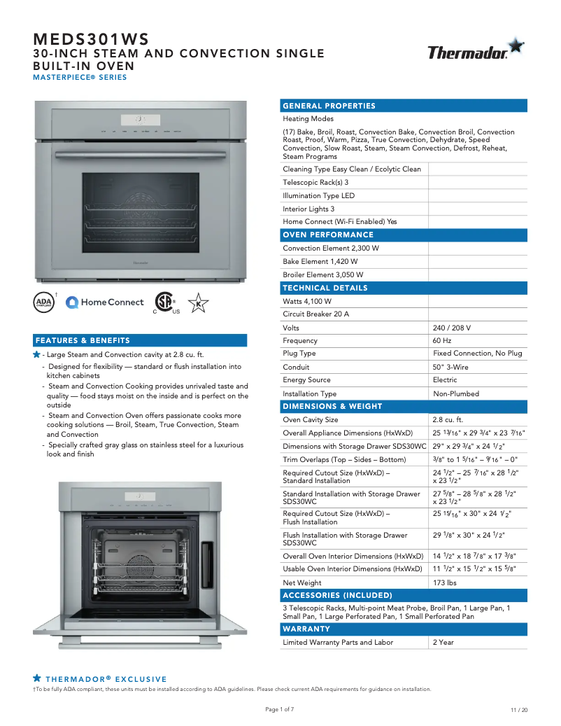 Image de la première page du manuel de l'appareil Masterpiece MEDS301WS