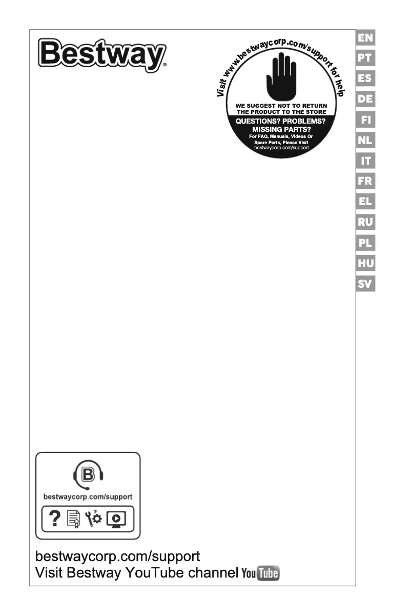 Page 1 de la notice Manuel utilisateur Bestway Steel Pro 56404
