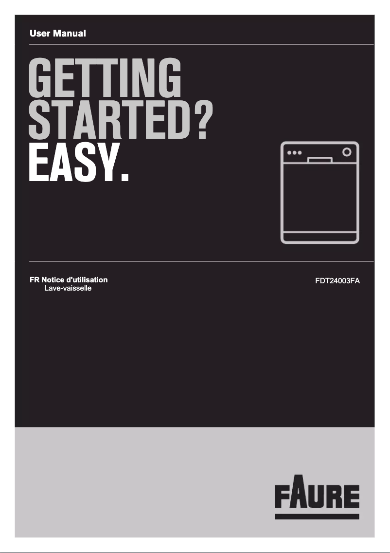 Page n°1 - Manuel utilisateur Faure FDT24003FA