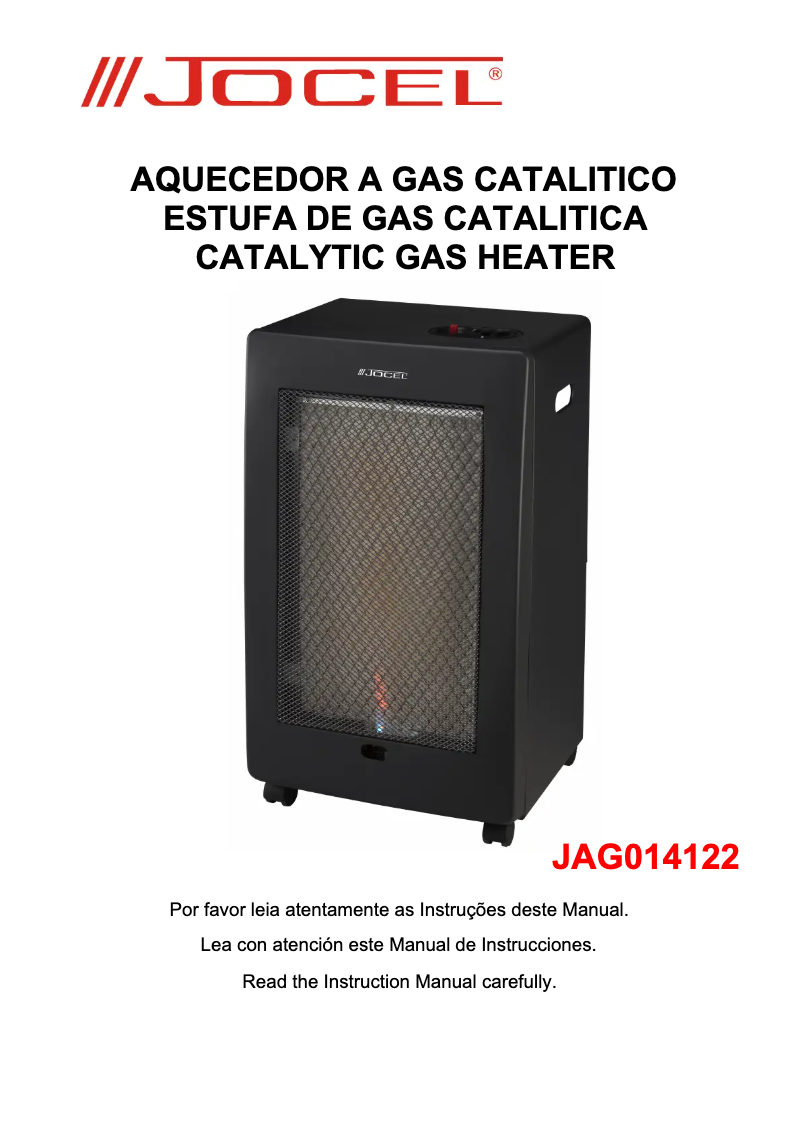 Page 1 de la notice Manuel utilisateur Jocel JAG014122