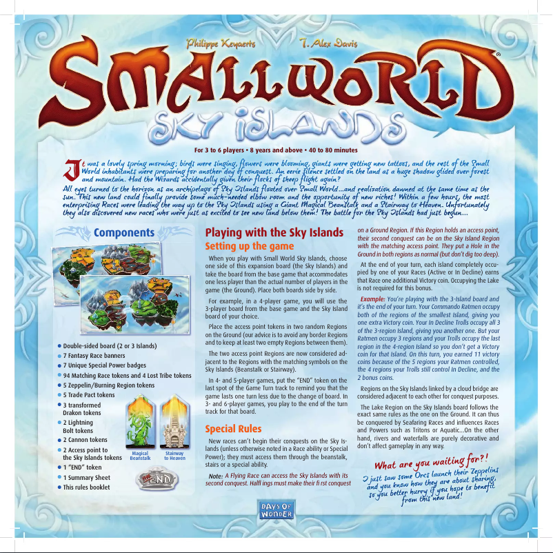 Page n°1 - Manuel utilisateur Days of Wonder Small World