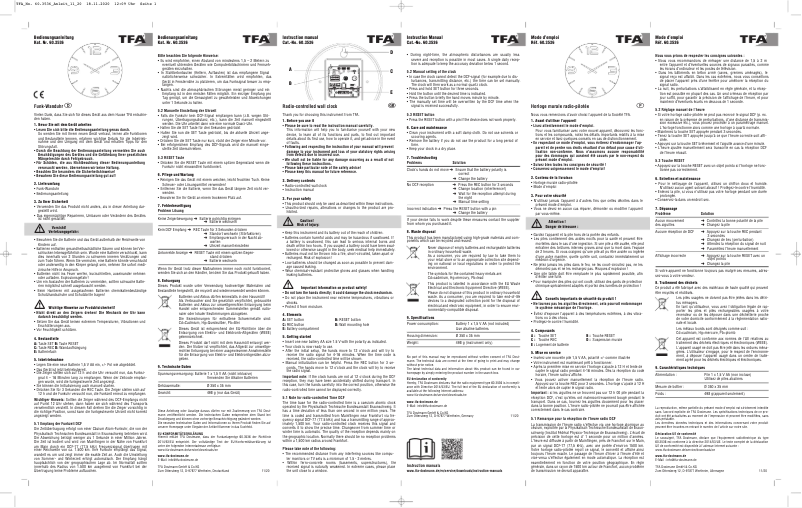 Página 1 del manual Manual de usuario TFA Contour 60.3536.10