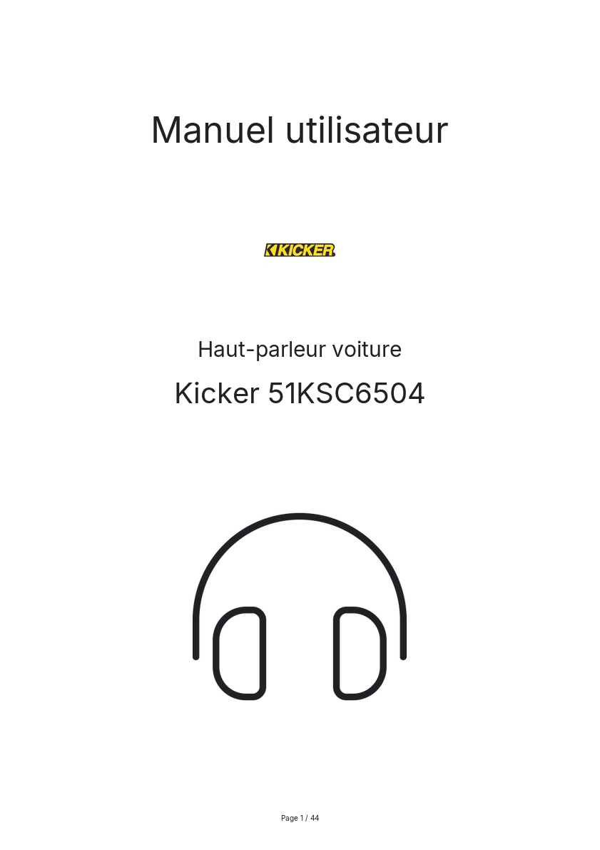Image de la première page du manuel de l'appareil 51KSC6504