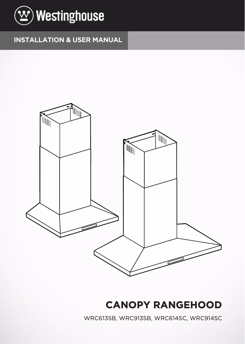 Page n°1 - Manuel utilisateur Westinghouse WRC614SC