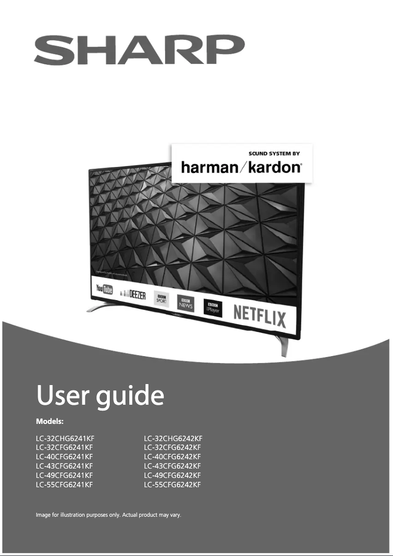Page 1 de la notice Manuel utilisateur Sharp LC-40CFG6242KF