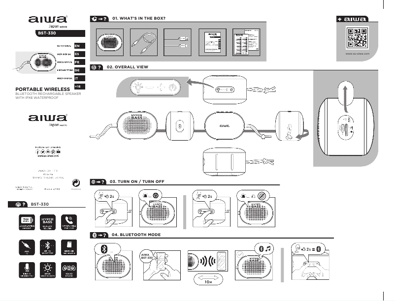 Page n°1 - Manuel utilisateur Aiwa BST-330BK