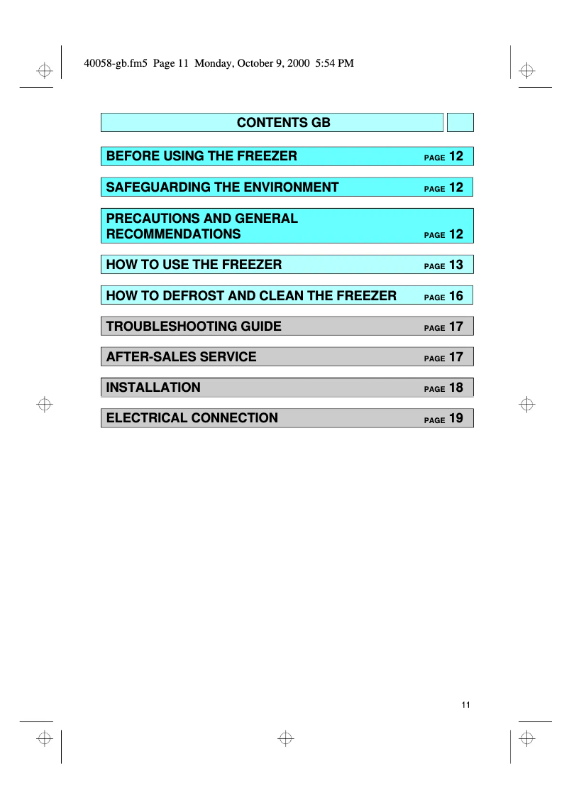 Image de la première page du manuel de l'appareil AFB 820