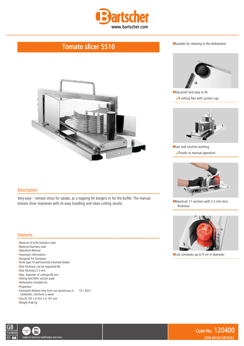 Image de la première page du manuel de l'appareil 5510