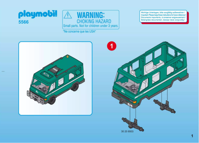 Page n°1 - Manuel utilisateur Playmobil City Action Money Transport Vehicle 5566