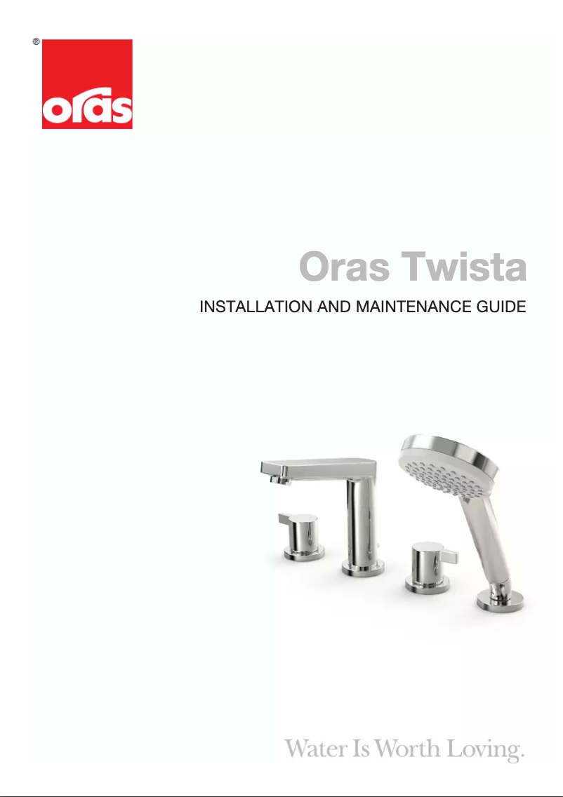 Page 1 de la notice Manuel utilisateur Oras Twista 3842