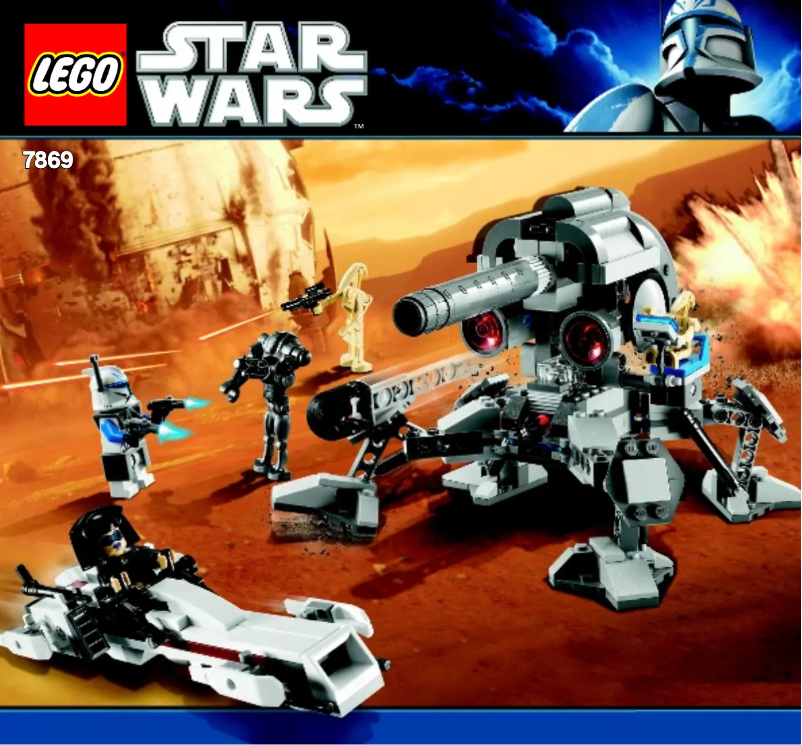 Page 1 de la notice Manuel utilisateur Lego Star Wars 7869
