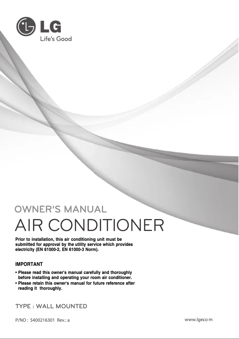 Page 1 de la notice Manuel utilisateur LG KSUH1865EA3