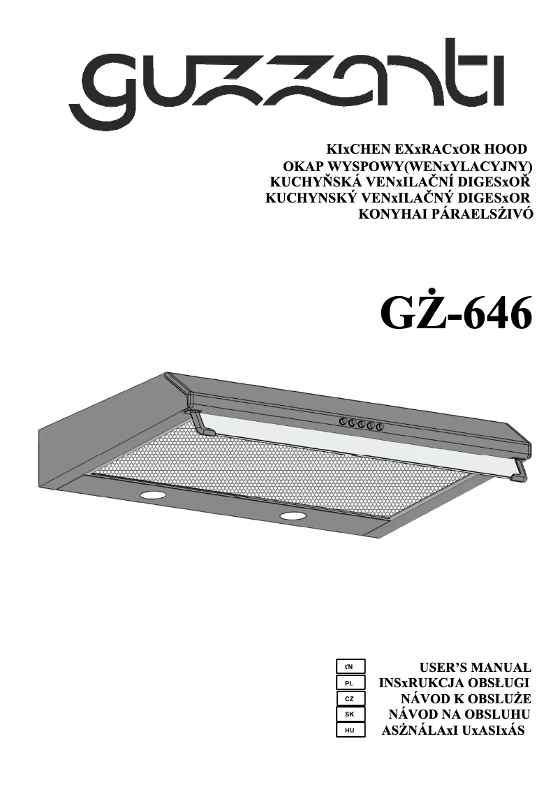 Image de la première page du manuel de l'appareil GZ-646