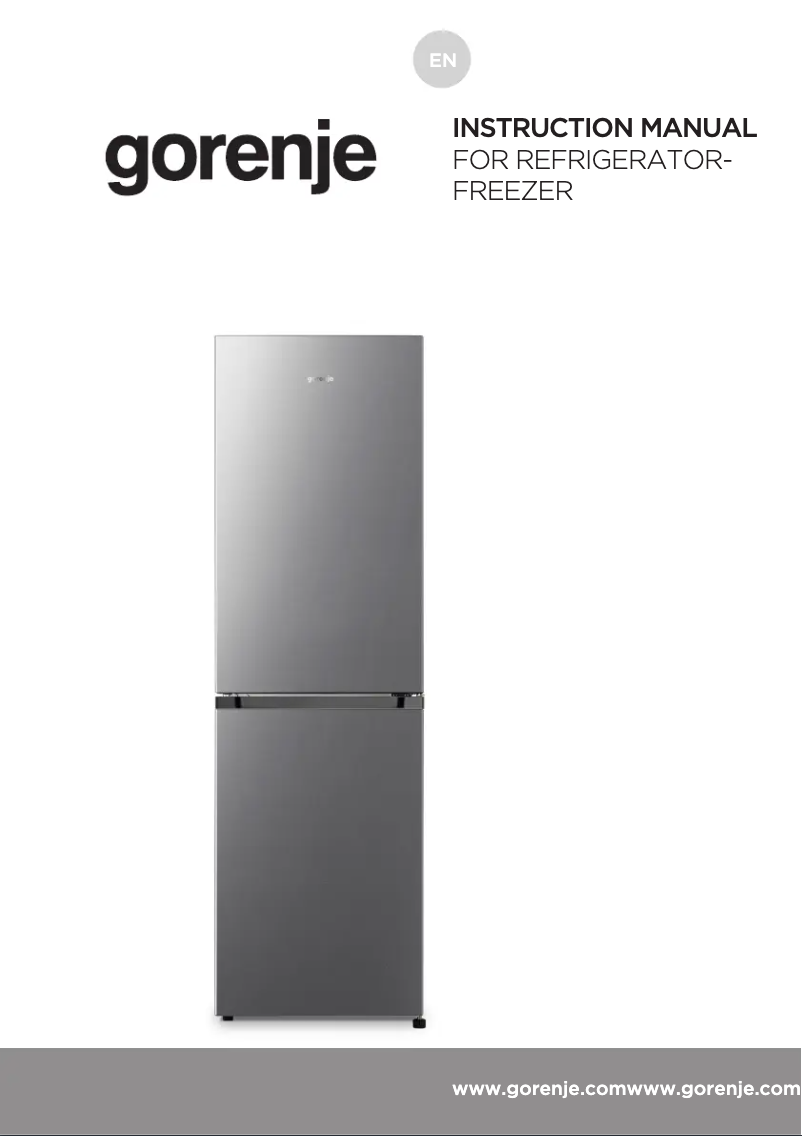 Page n°1 - Manuel utilisateur Gorenje NRK4182CW4