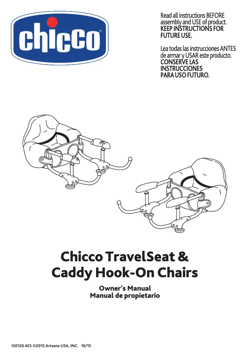 Page 1 de la notice Manuel utilisateur Chicco TravelSeat