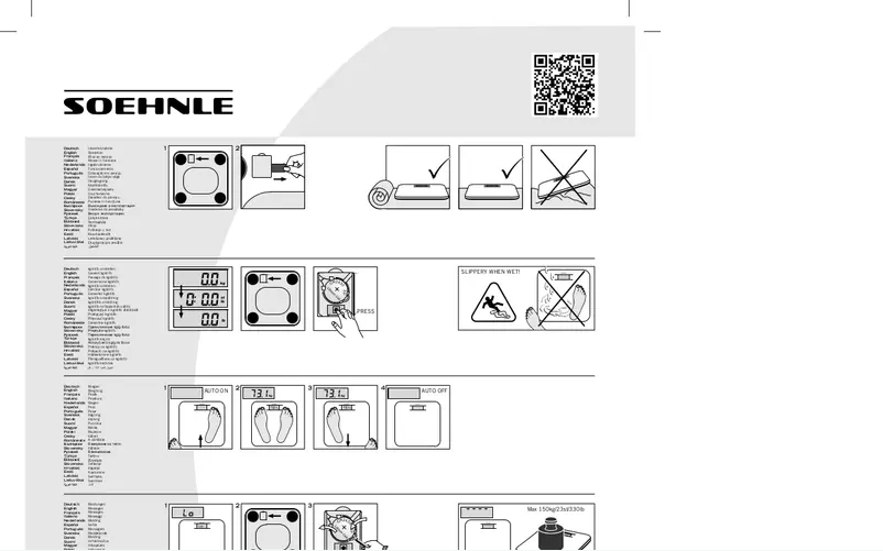 Página 1 del manual Manual de usuario Soehnle Soft Comfort