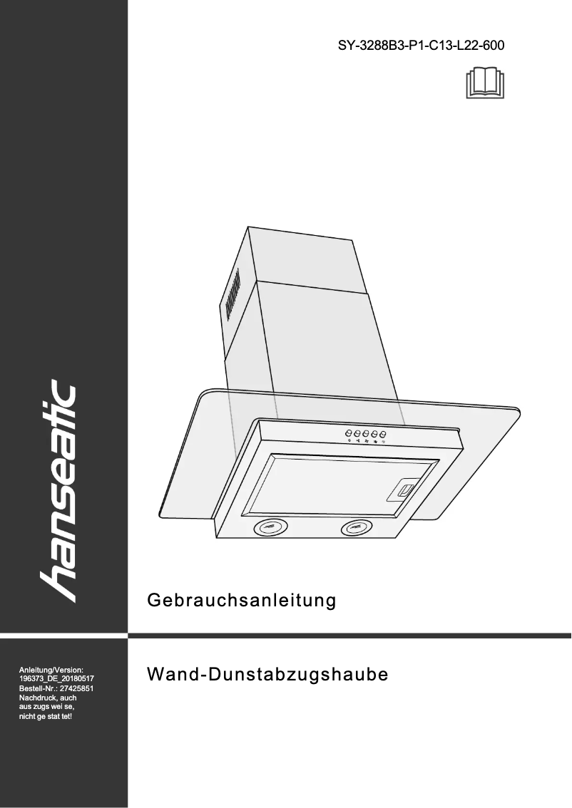 Image de la première page du manuel de l'appareil SY-3288B3-P1-C13-L22-600
