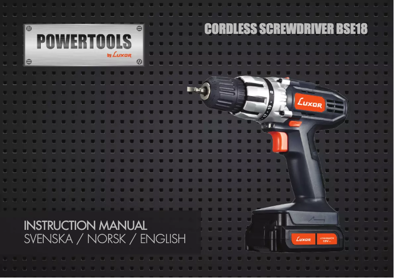 Página 1 del manual Manual de usuario Luxor BSE18