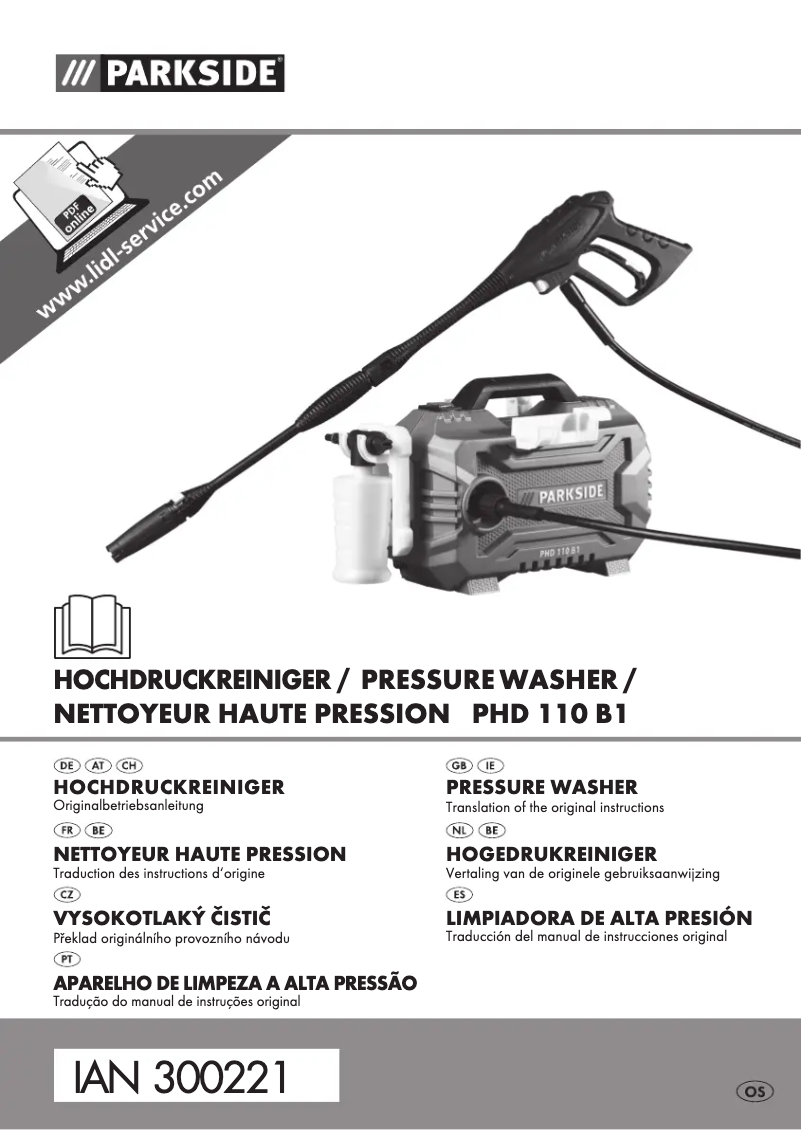 Image de la première page du manuel de l'appareil PHD 110 B1