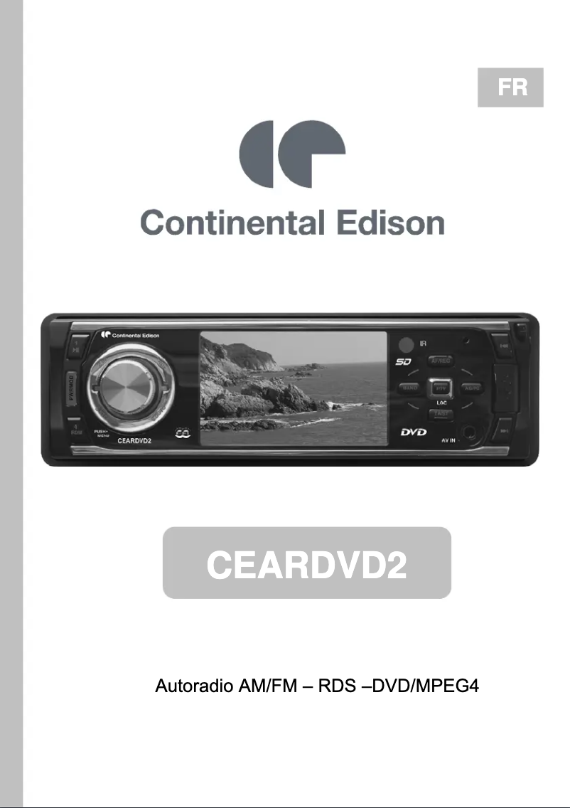 Image de la première page du manuel de l'appareil CEARDVD2