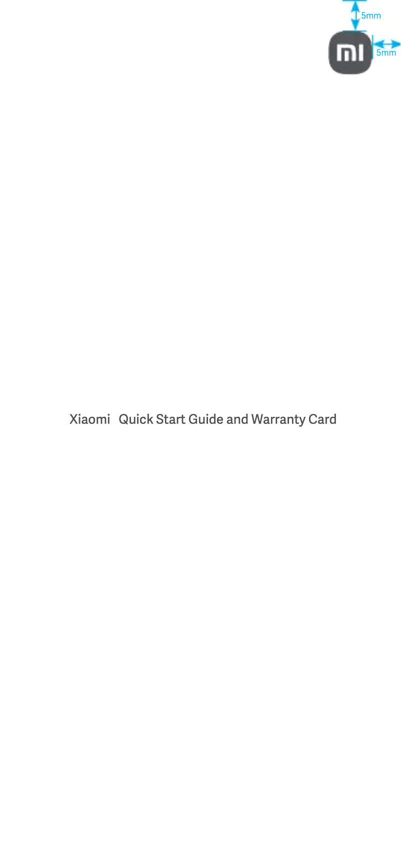 Page 1 de la notice Manuel utilisateur Xiaomi Mi Mix Flip