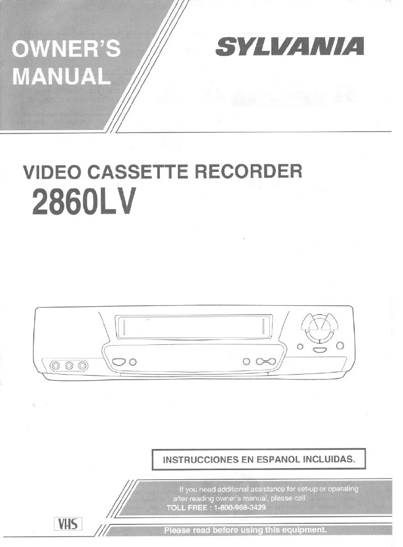 Image de la première page du manuel de l'appareil 2860LV