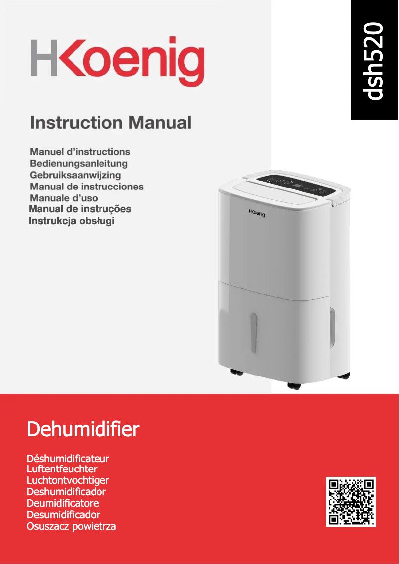 Image de la première page du manuel de l'appareil DSH520