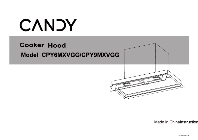 Page 1 de la notice Manuel utilisateur Candy CPY9MXVGG