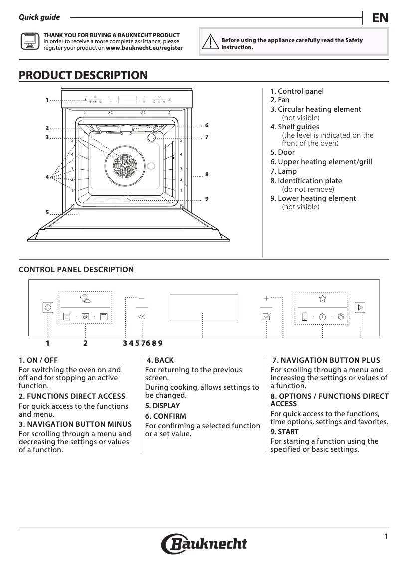 Image de la première page du manuel de l'appareil BIK7 CPC8TS PT