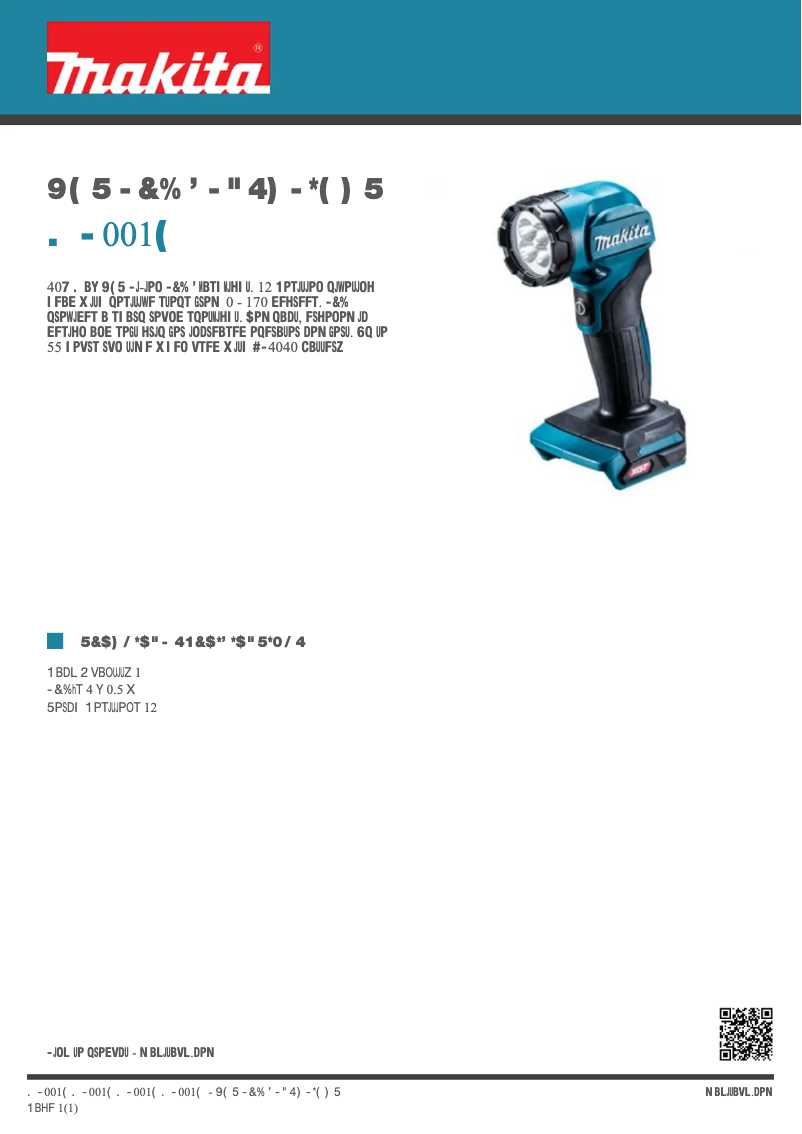 Image de la première page du manuel de l'appareil ML001G