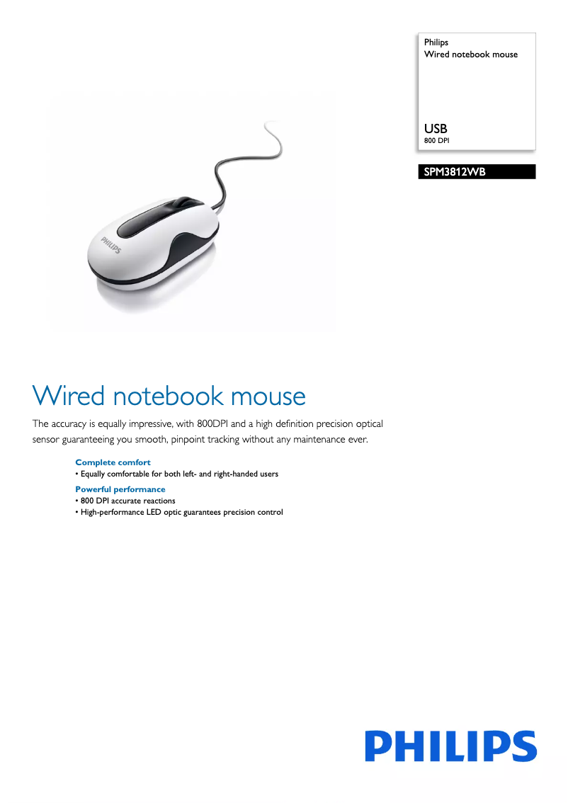 Image de la première page du manuel de l'appareil SPM3812WB