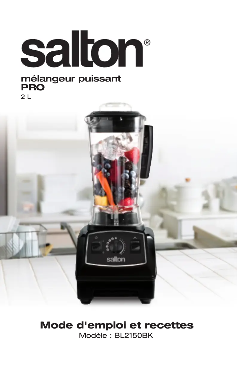 Image de la première page du manuel de l'appareil BL2150BK