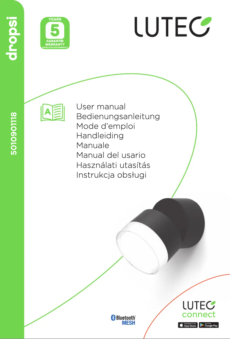 Page n°1 - Manuel utilisateur Lutec Dropsi