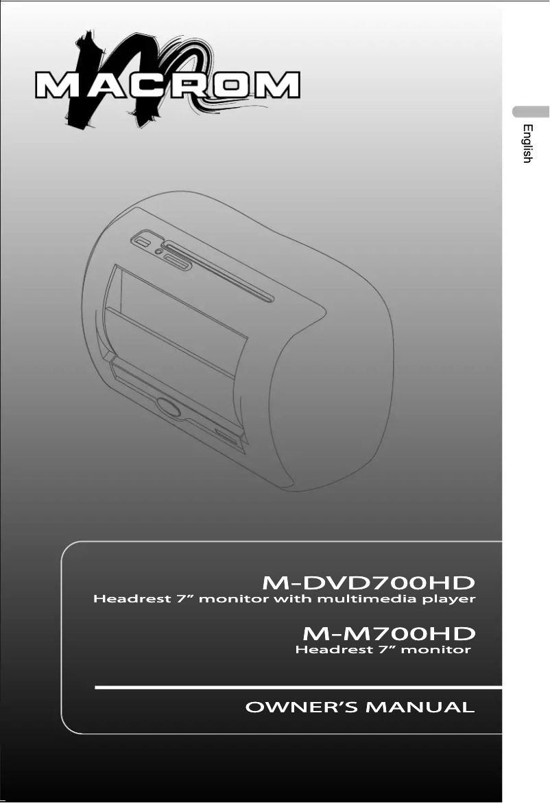 Image de la première page du manuel de l'appareil M-M700HD