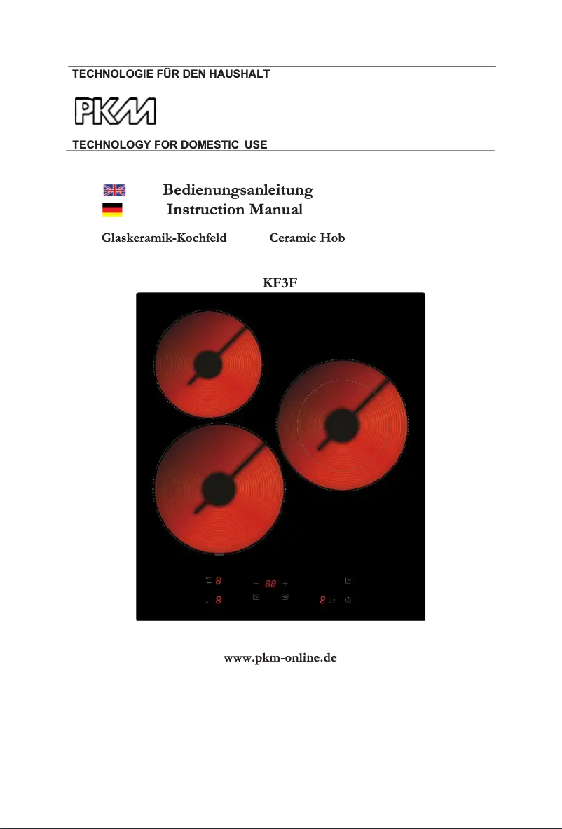 Page 1 de la notice Manuel utilisateur PKM KF3F