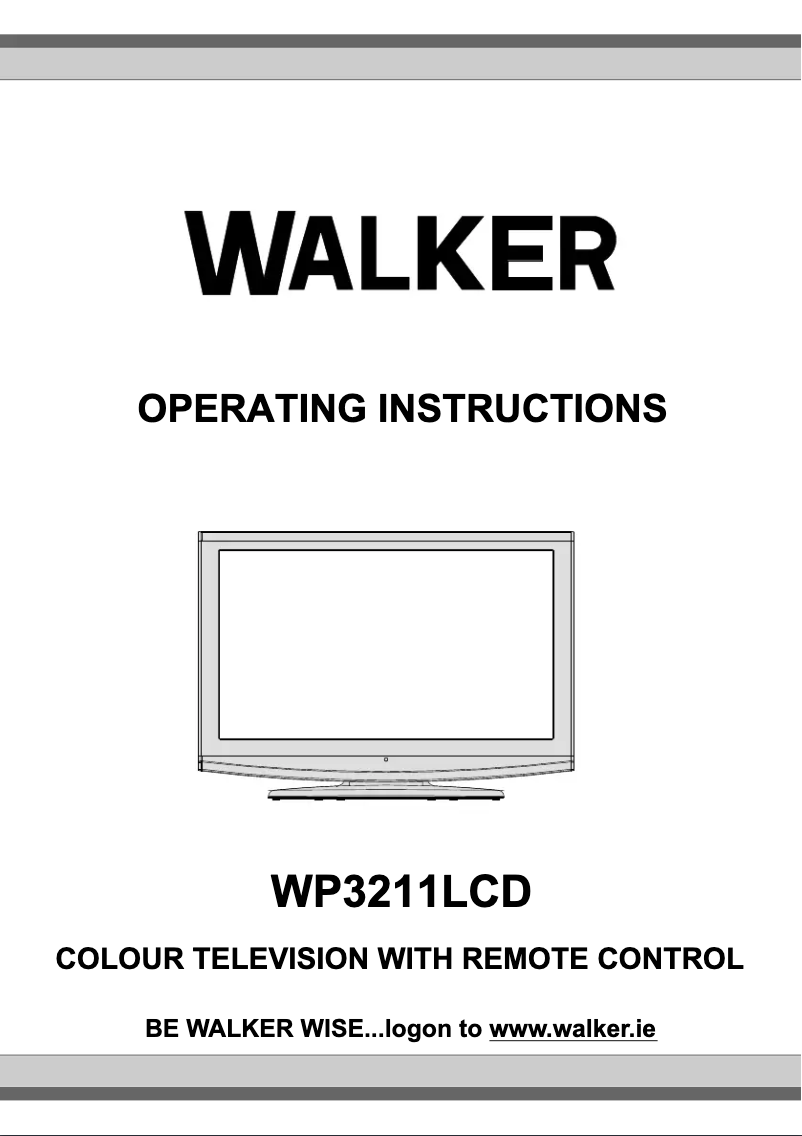 Página 1 del manual Manual de usuario Walker WP3211LCD