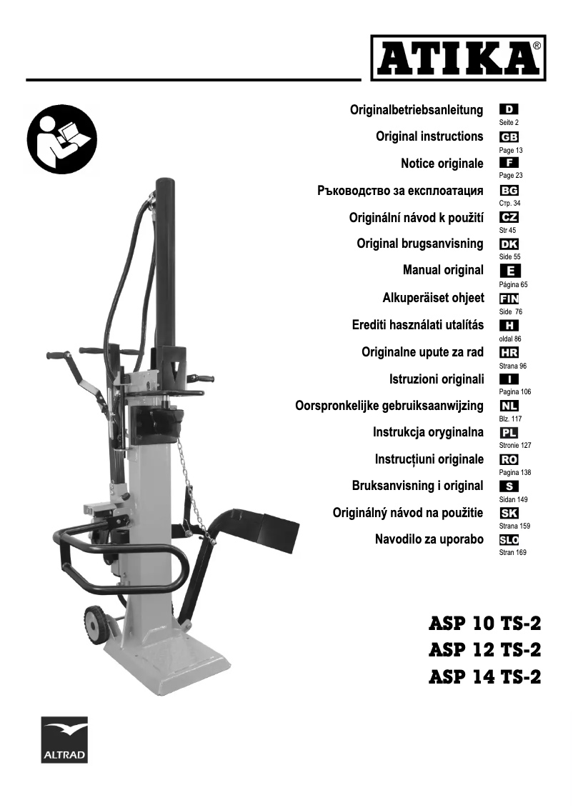 Page 1 de la notice Manuel utilisateur ATIKA ASP 10 TS-2