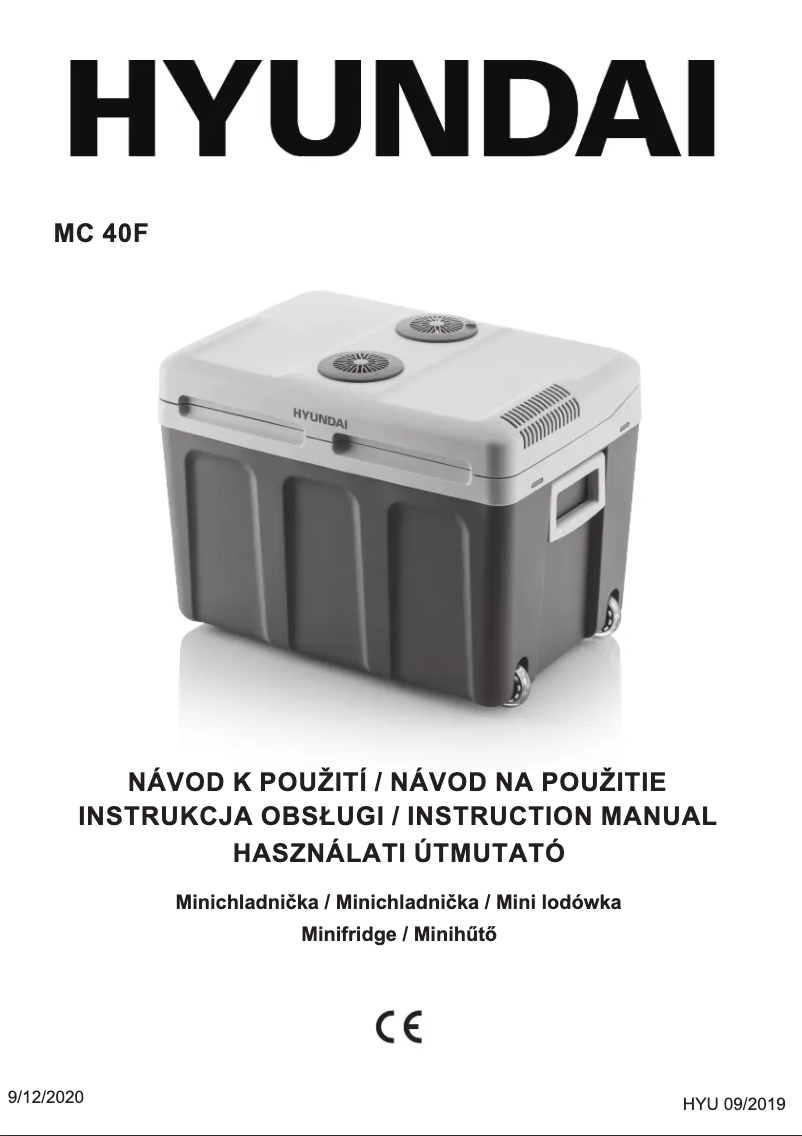 Image de la première page du manuel de l'appareil MC 40F