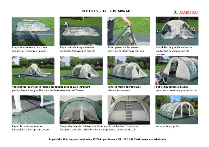 Image de la première page du manuel de l'appareil Belle Ile 5